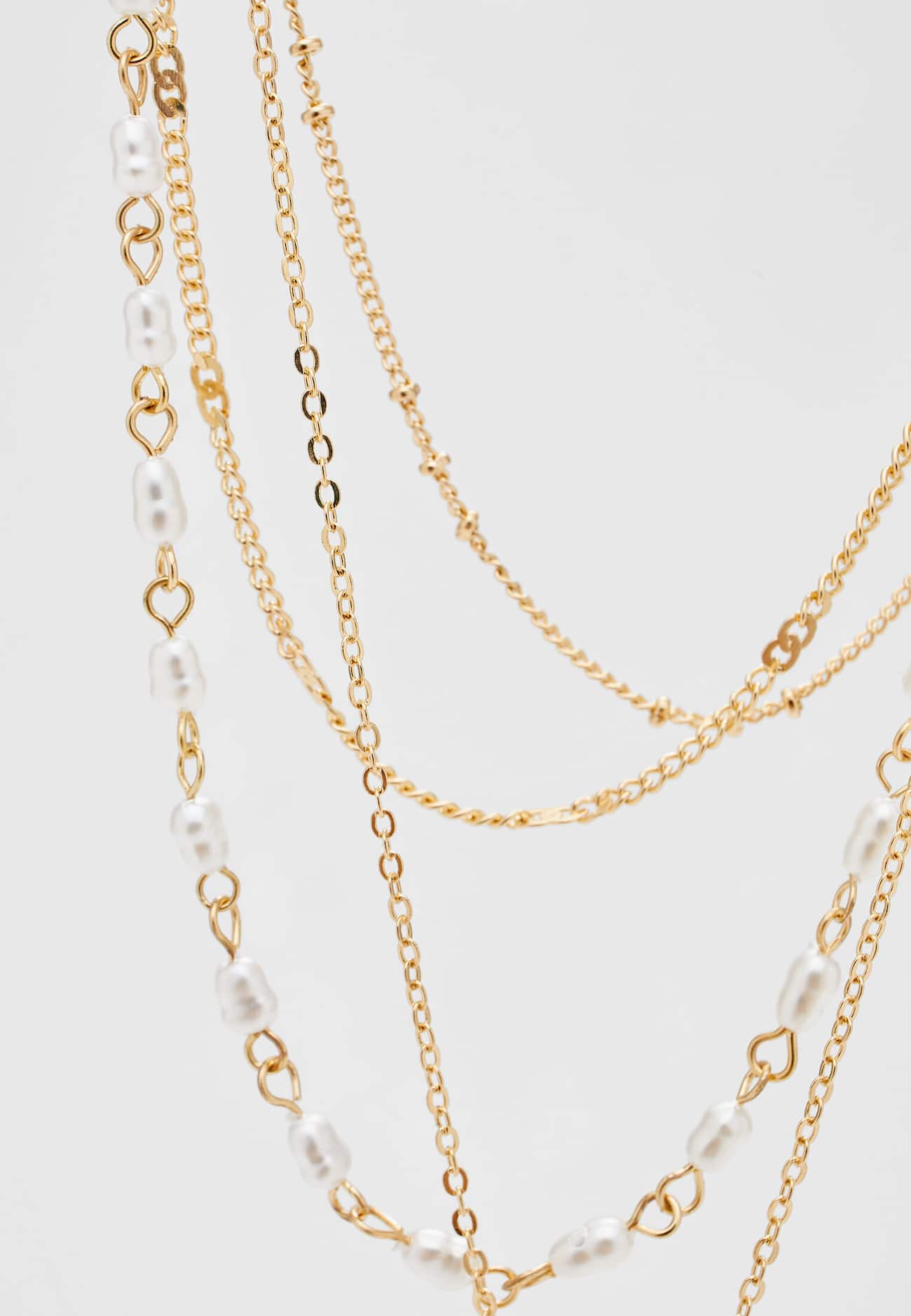Conjunto de 4 colares com pingente de coração
