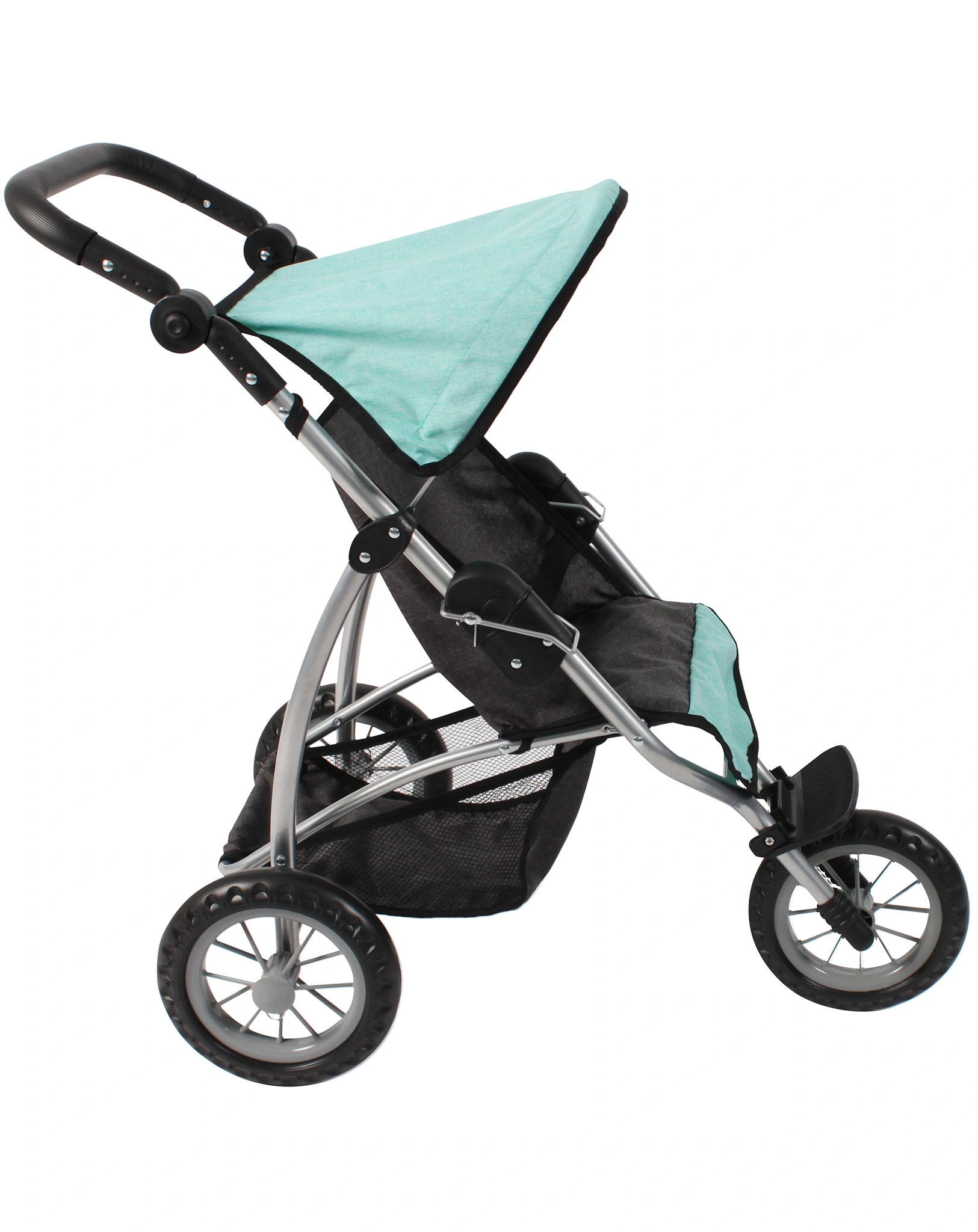 Puppenbuggy LEON in anthrazit/mint