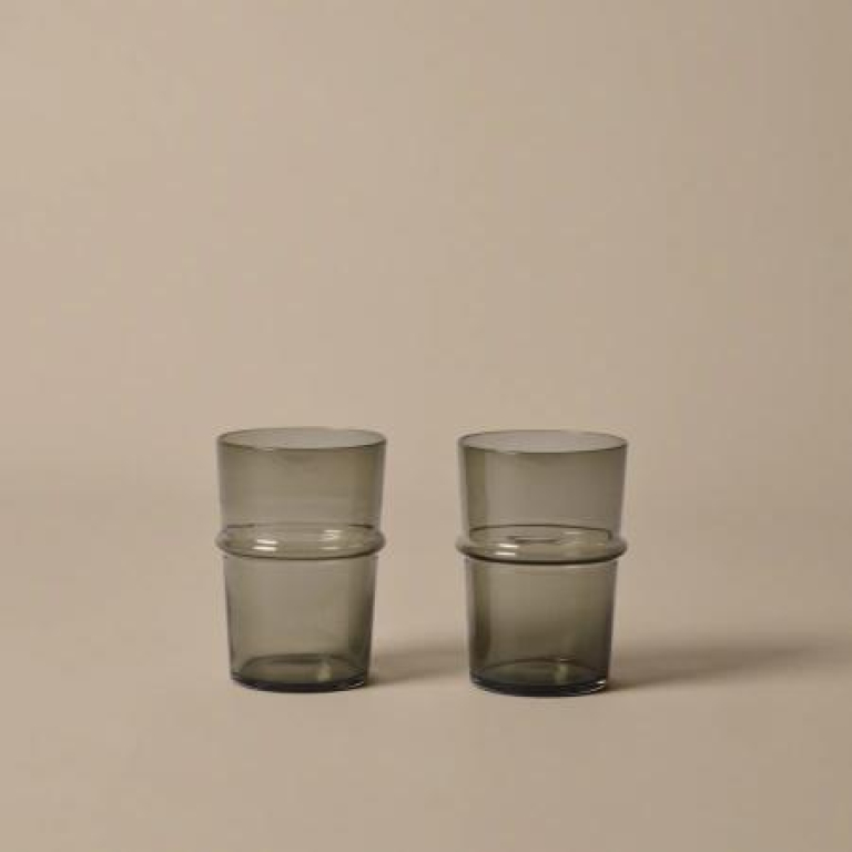 Ferm Living Boya tall glazen set van 2 Clear