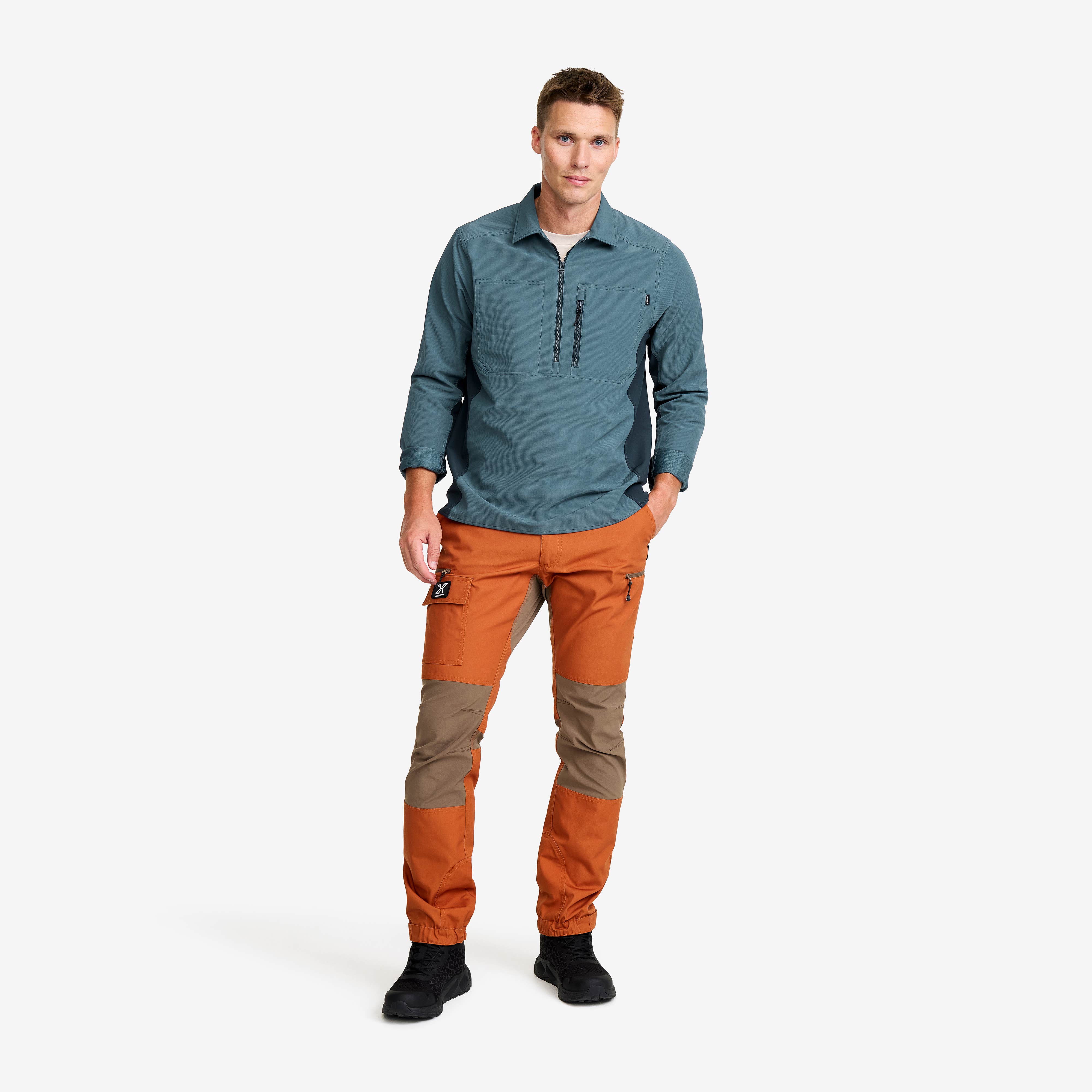 Ridge Half-zip Stretch Shirt Herre Blueberry/Orion Blue