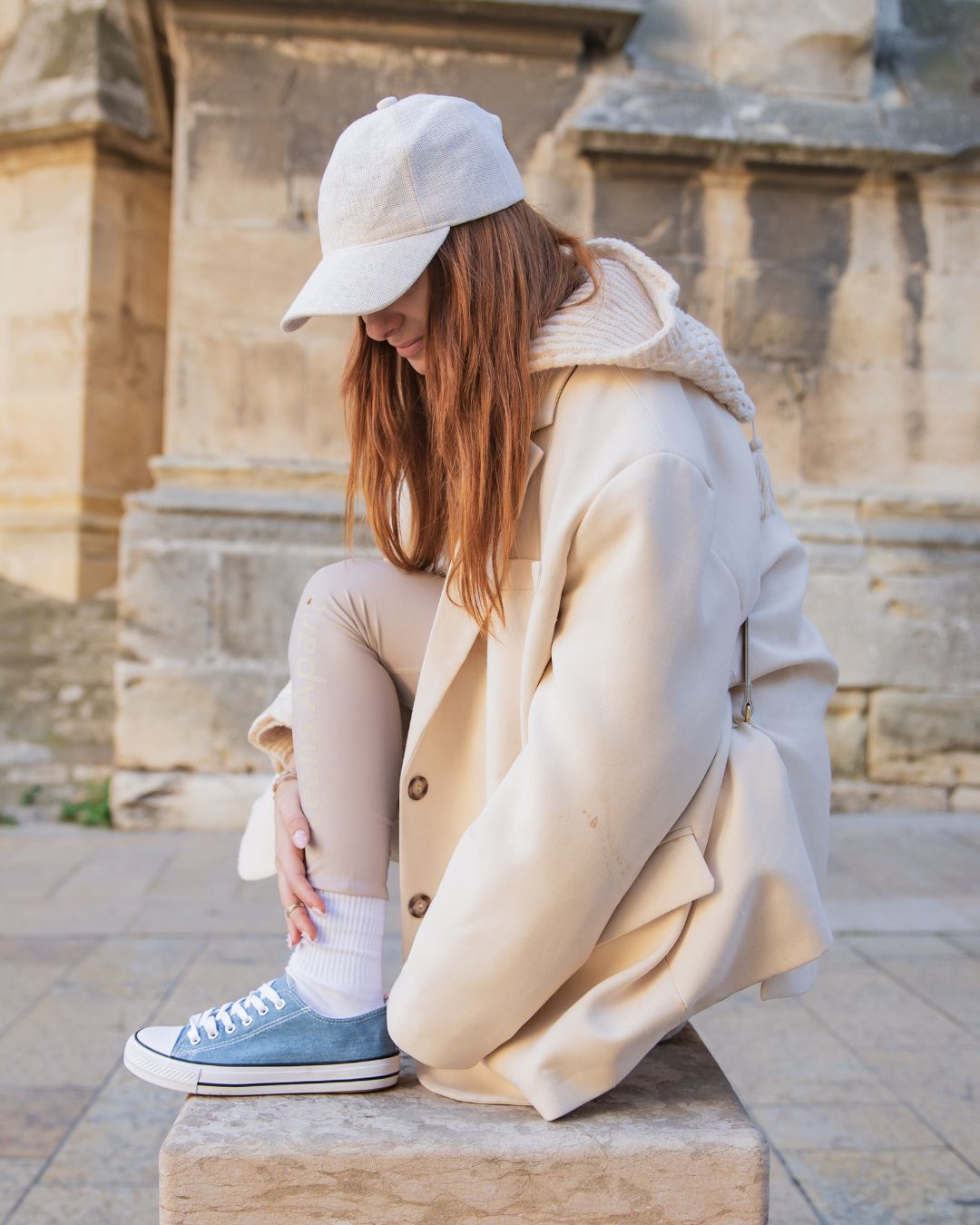 Basket femme denim en toile blue jeans à lacets - Sandra