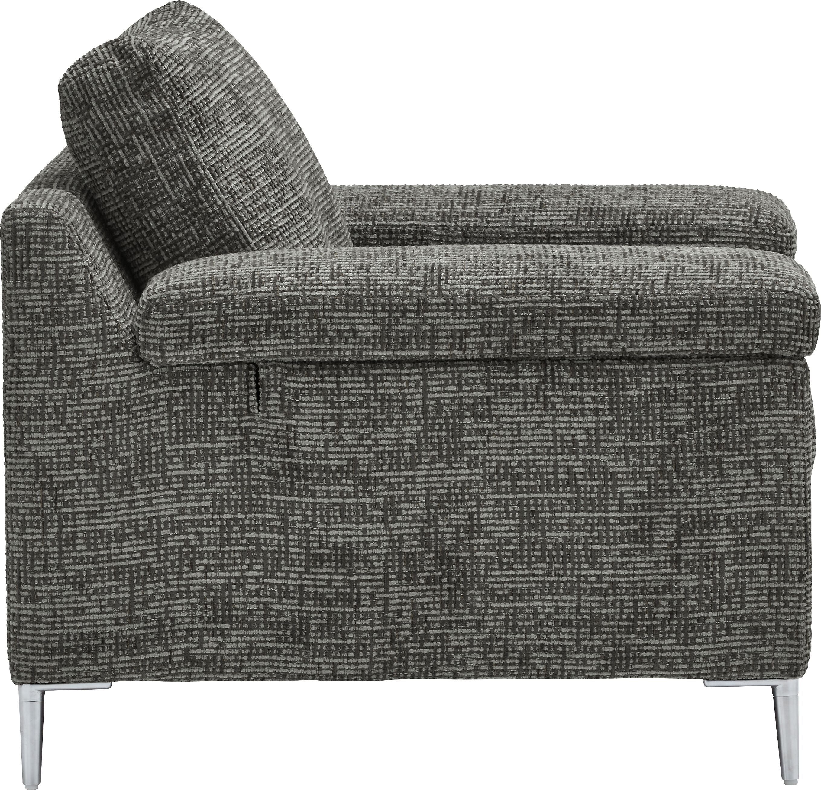 DIENER Sessel - Anthrazit / B: 99.0 cm x T: 92.0 cm x H: 81.0 cm