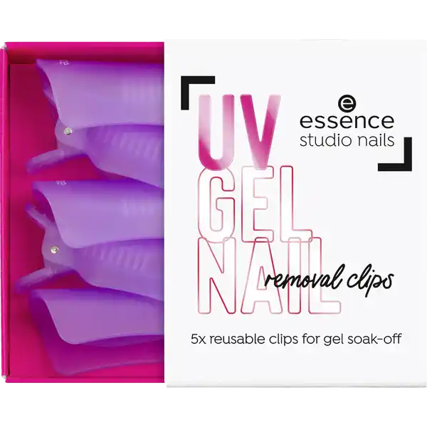 studio nails UV GEL NAIL removal clips 01 hold me tight - 5 Stück
