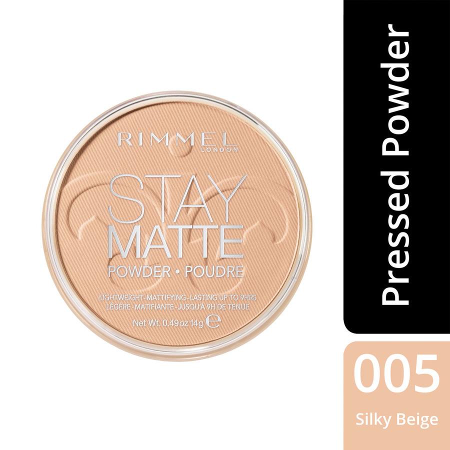Rimmel London Stay Matte Pressed Face Powder #005 Silky Beige 14g