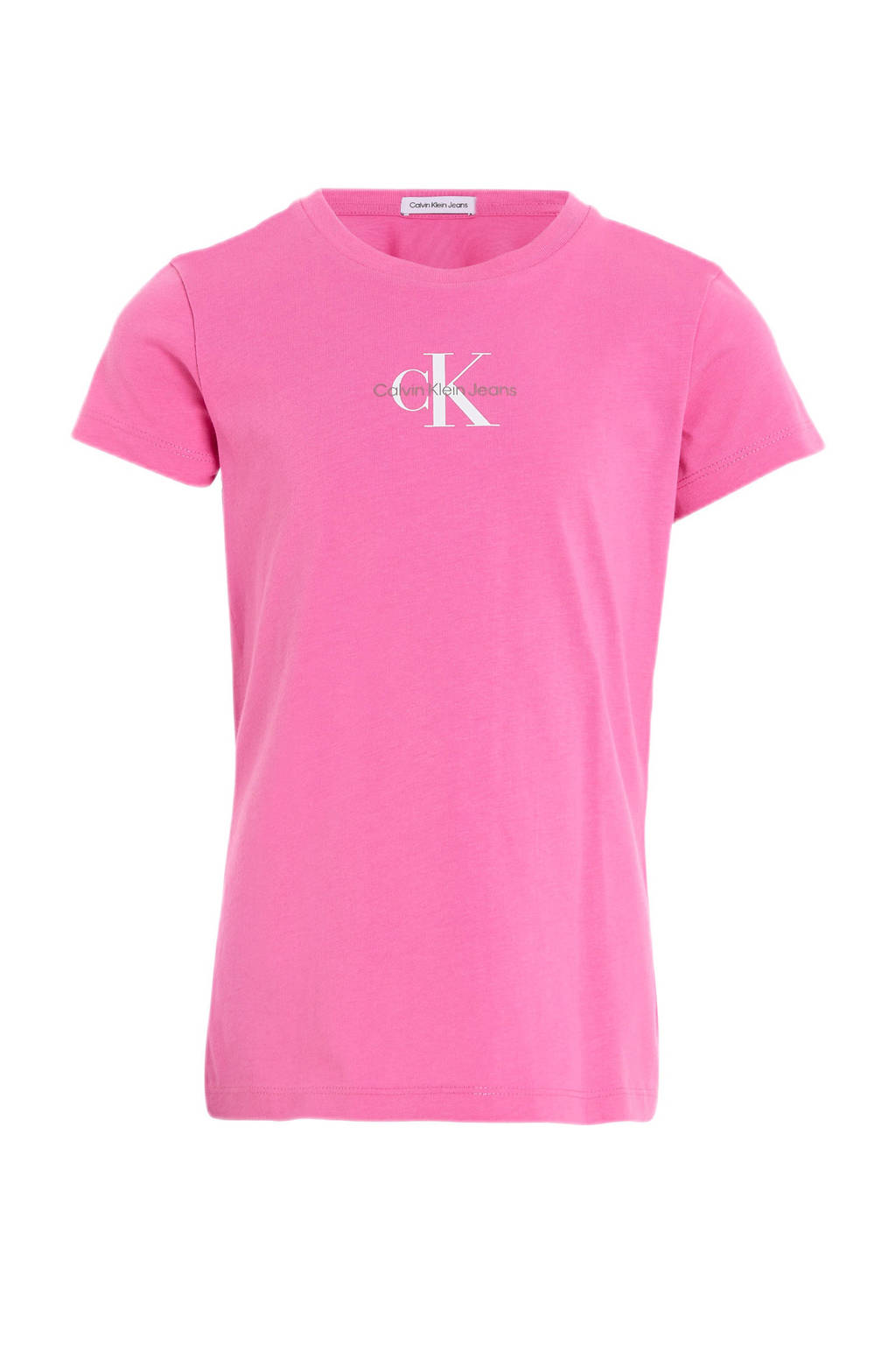 CALVIN KLEIN JEANS T-shirt met logo felroze