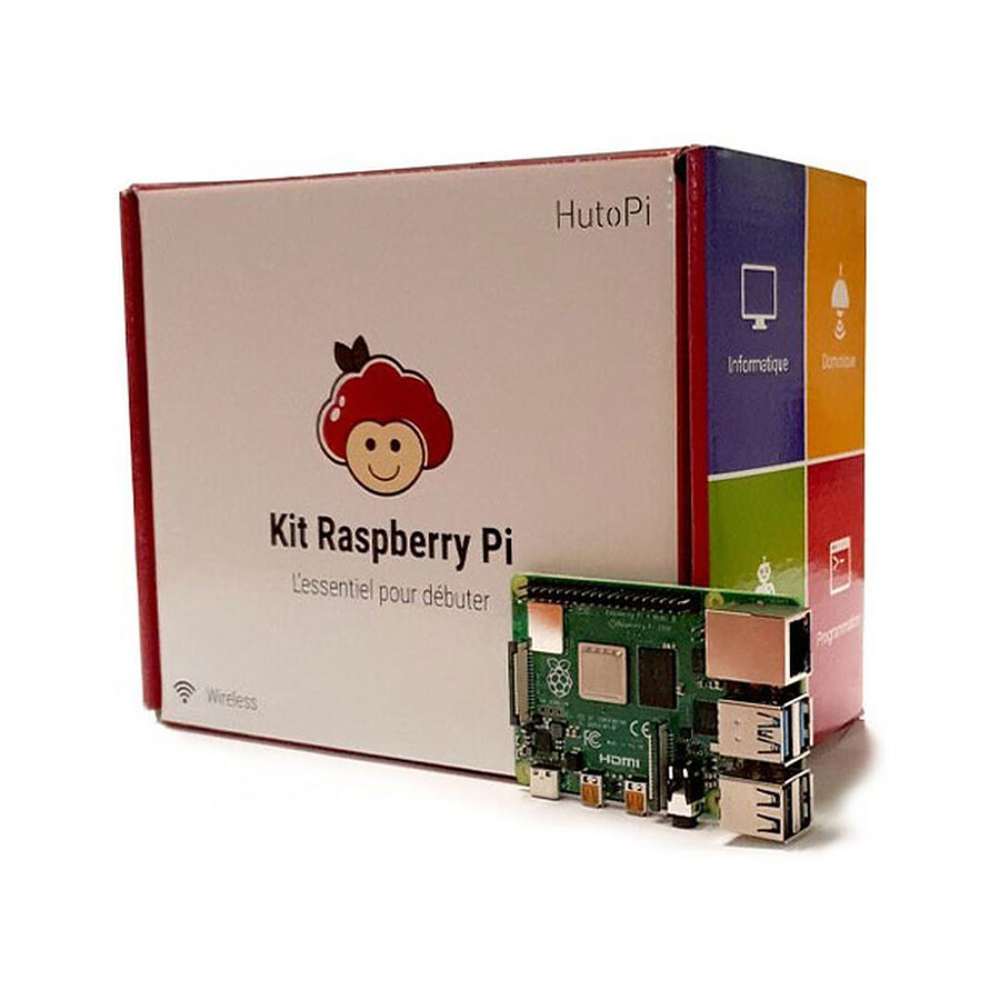 Hutopi Kit de démarrage Raspberry Pi 4 - 4 Go