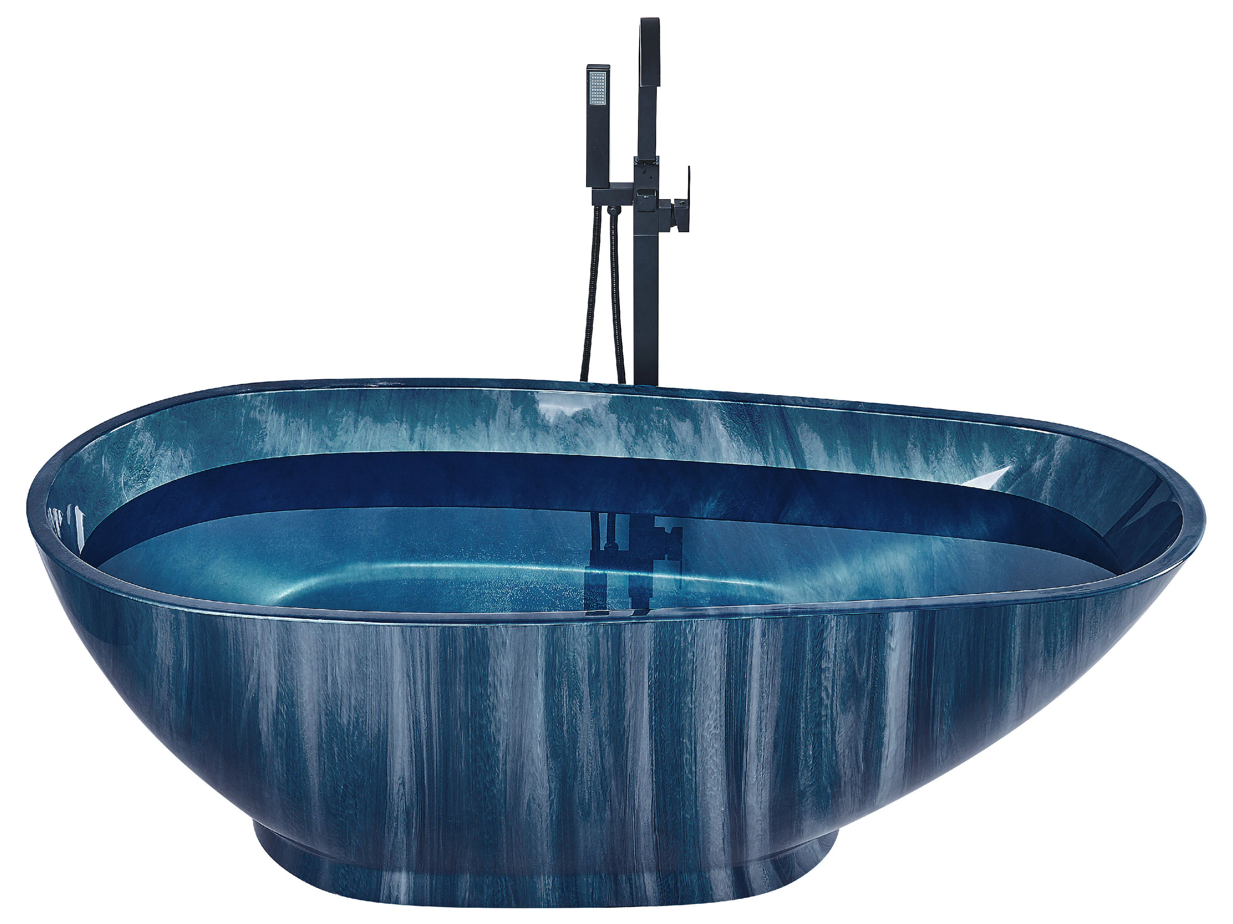 Vrijstaand bad RIOJA 170 x 80 cm Marineblauw