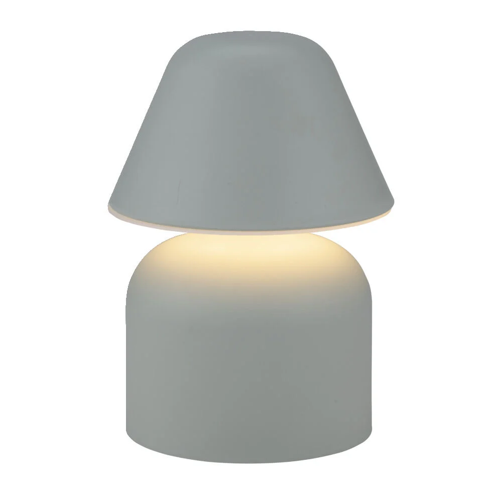Lampe de table à poser en plastique vert Ø12xH17cm