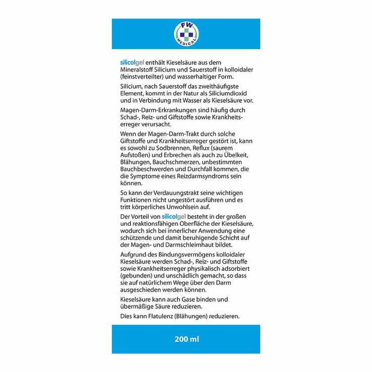 Silicolgel gegen Magen-Darm-Erkrankungen, 200 ml