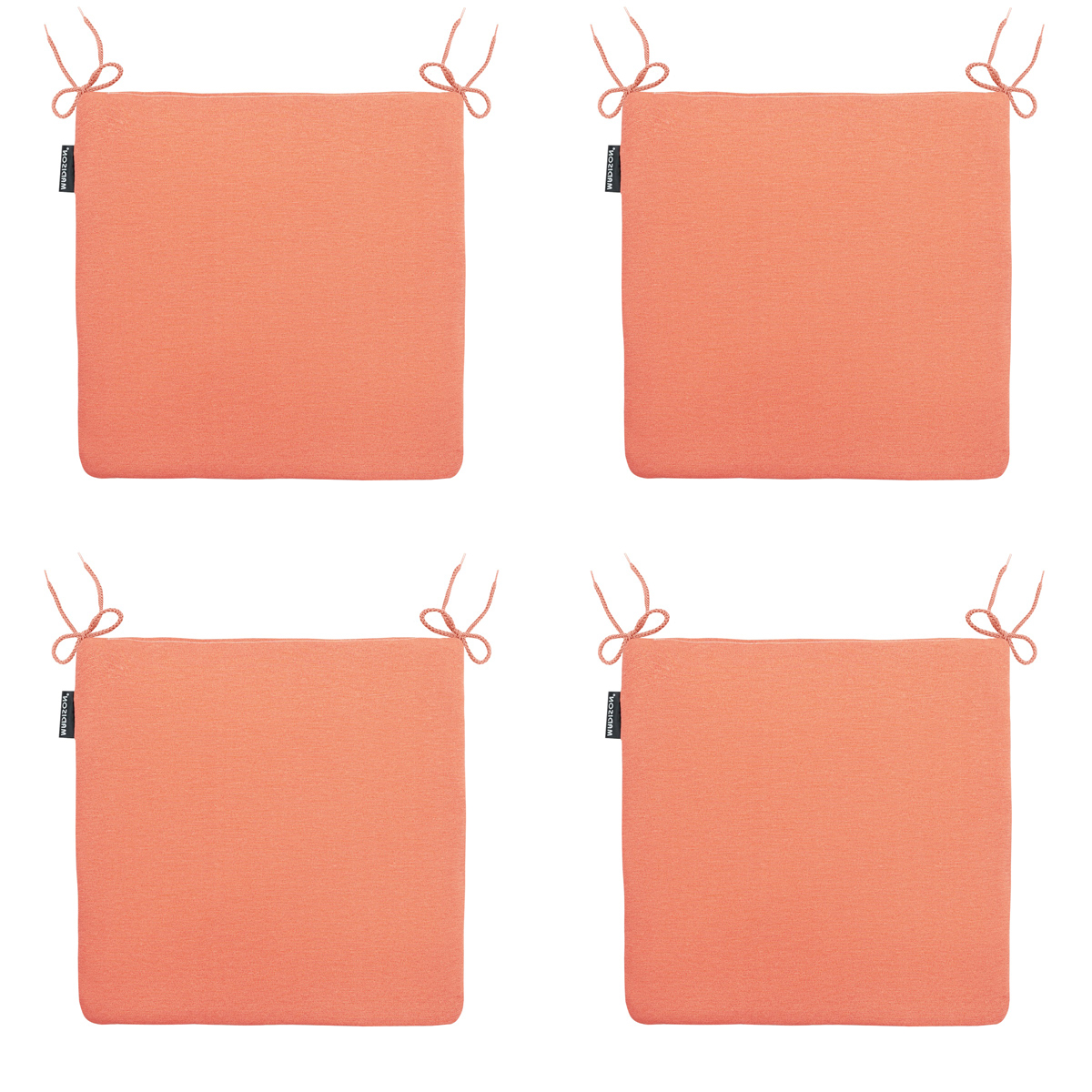 Madison Panama flame orange Zitkussen - Set van 4