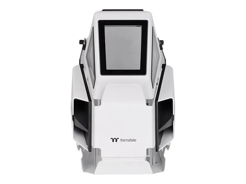 Thermaltake AH T200 - Tower - micro ATX - sidepanel med vindue (hærdet glas) - ingen strømforsyning (PS/2) - hvid - USB/Lyd