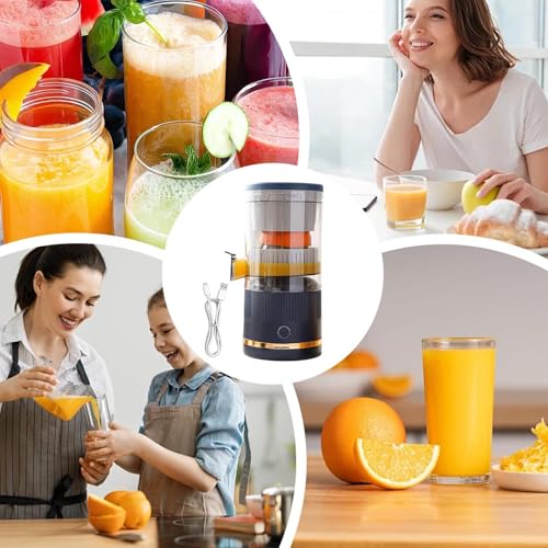 CGACCSD Presse agrumes à séparation automatique, presse agrumes électrique, Presse agrumes Presse agrumes Presse citron, Récipient à jus portable, presse agrumes 7,4 V, presse agrumes orange pour : Cuisine et Maison