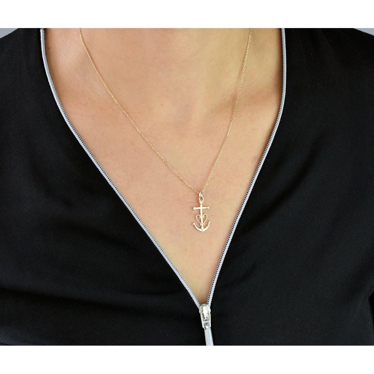 Collier Croix de Camargue Plaqué OR 750 3 microns