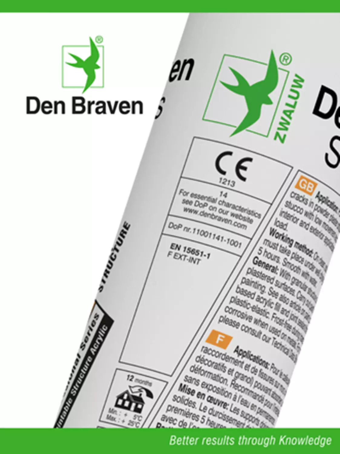 Zwaluw Den Braven 10114401 Stuc-O-Seal Structuurkit - Wit - 310ml