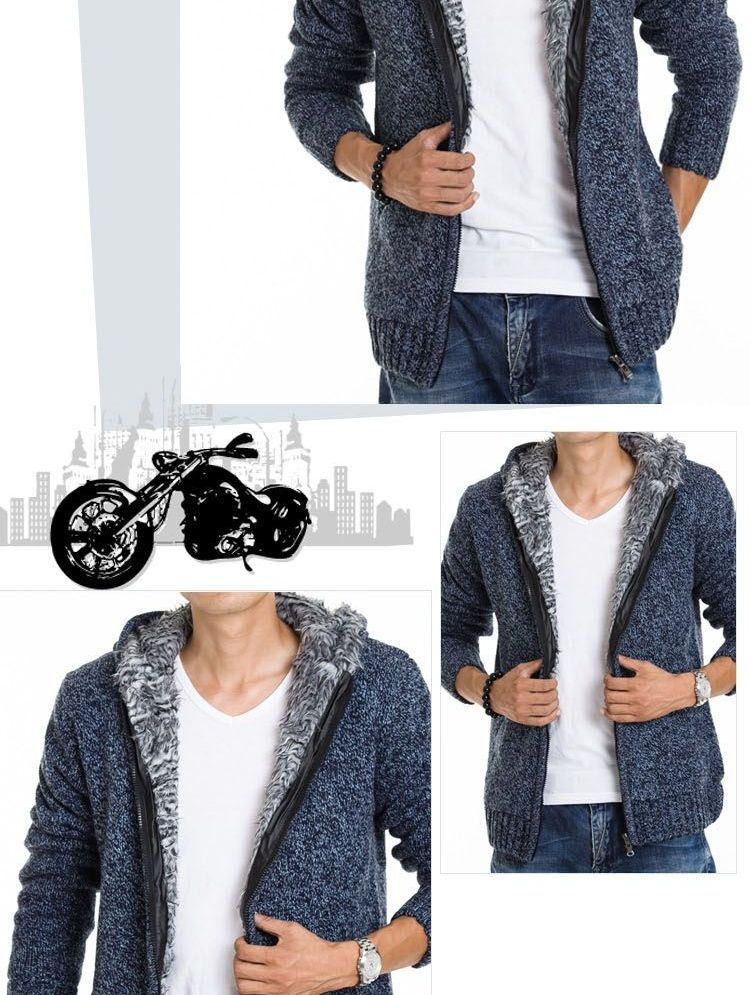 Aozora - Fleecegevoerde hoodie met capuchon en rits