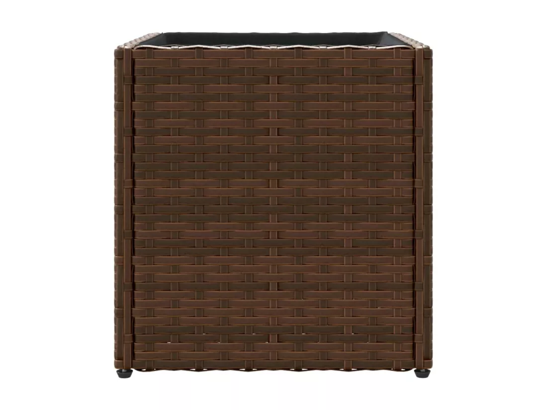 Jardinière bac lit surélevé résine marron 36 x 30 x 32 cm 02_0037518