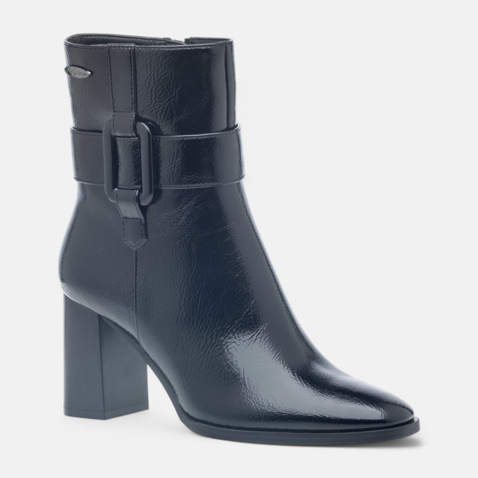 Bottines à talon Femme noir vernis