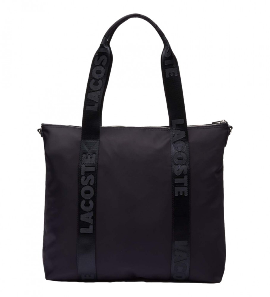 Bolsa tote roxa escura da Lacoste