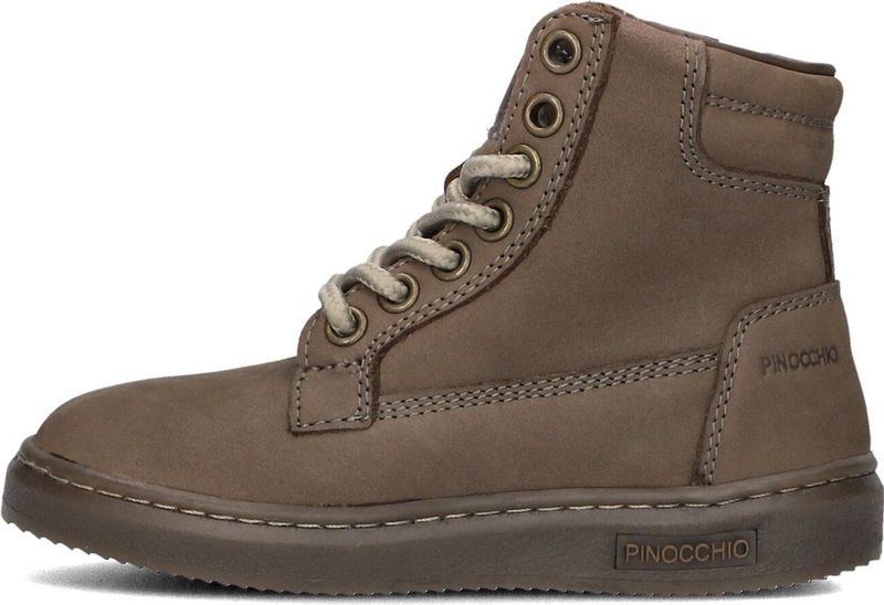 Pinocchio - P2187 - Veterboot - Khaki - Nubuck - Vachtvoering