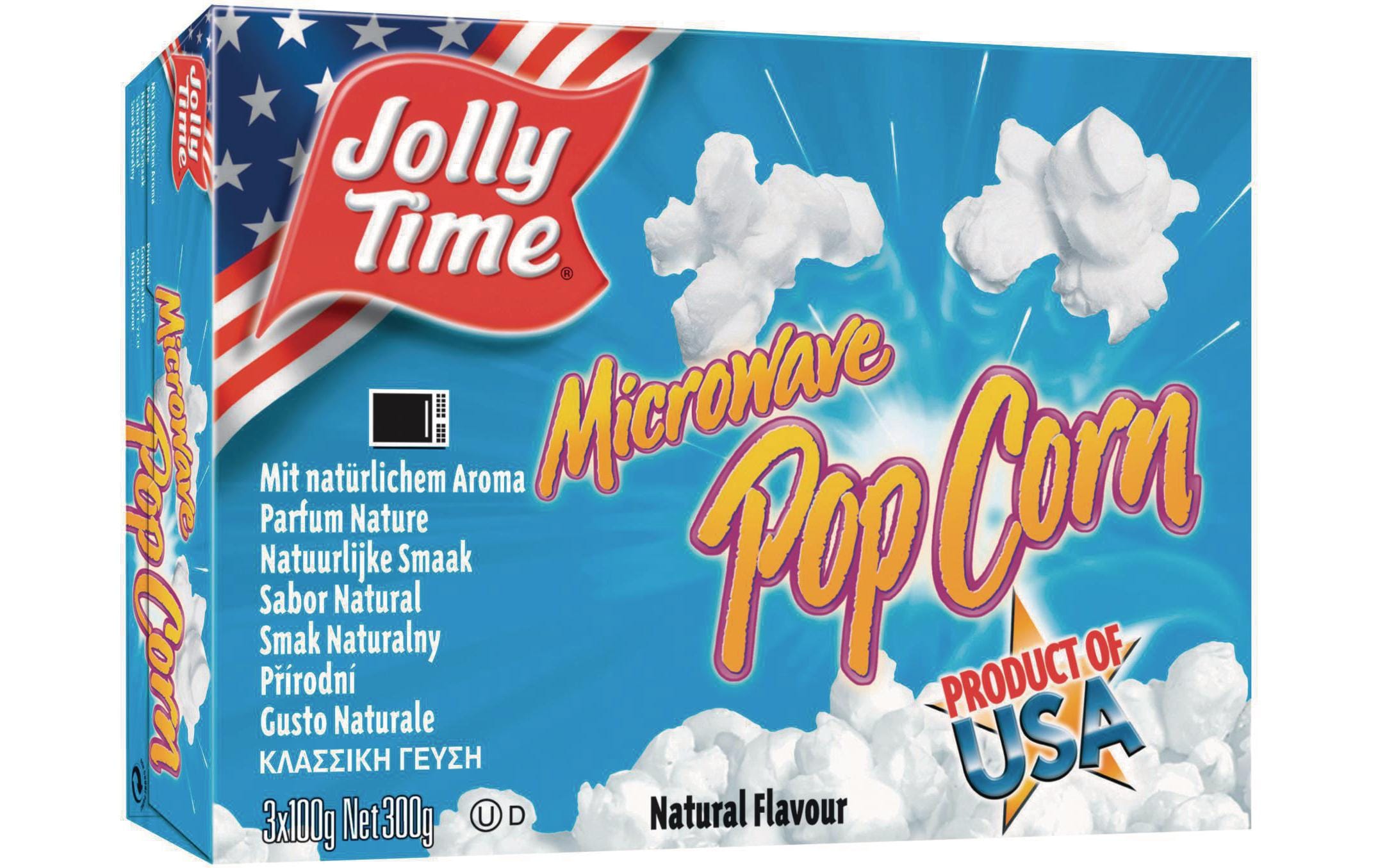 Pop Corn Nature Mikrowelle 300 gKnackiges Popcorn für die Mikrowelle
