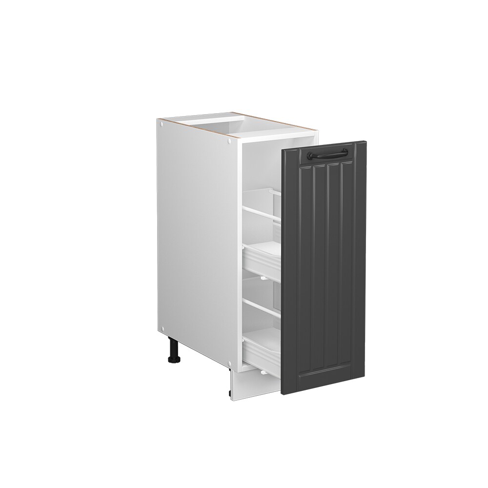 Vicco Apothekerunterschrank Küchenschrank Küchenmöbel Fame-Line Weiß Dunkelgrau Landhaus 30 cm modern