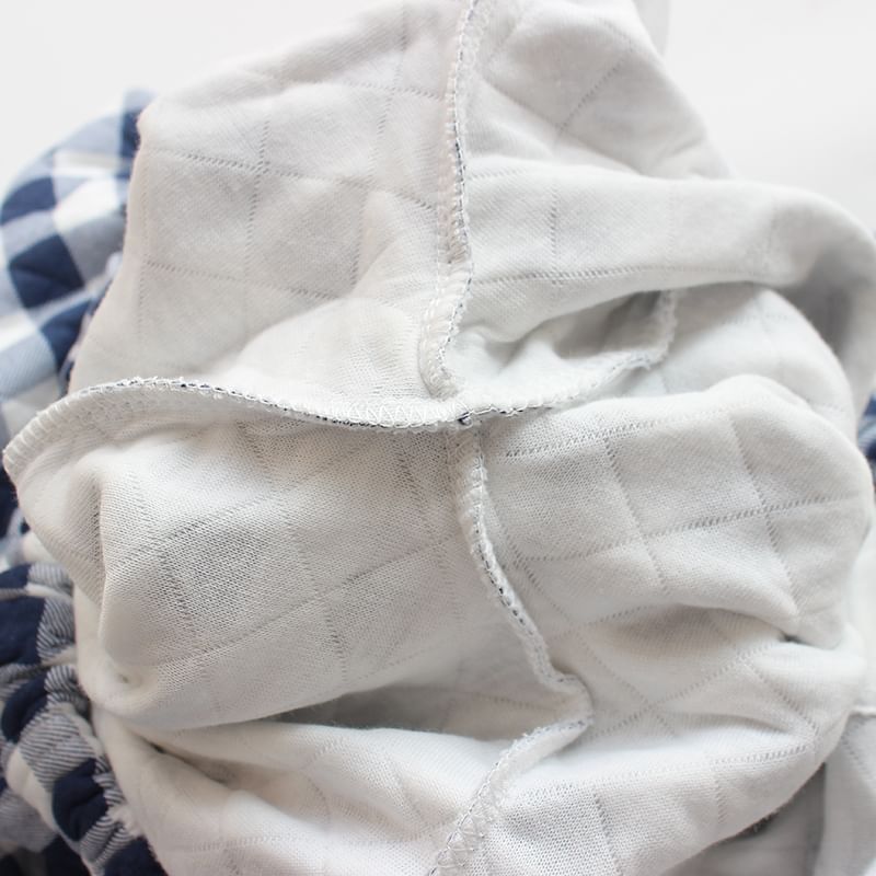 Dogini - Elastische taille Gingham pyjamabroek