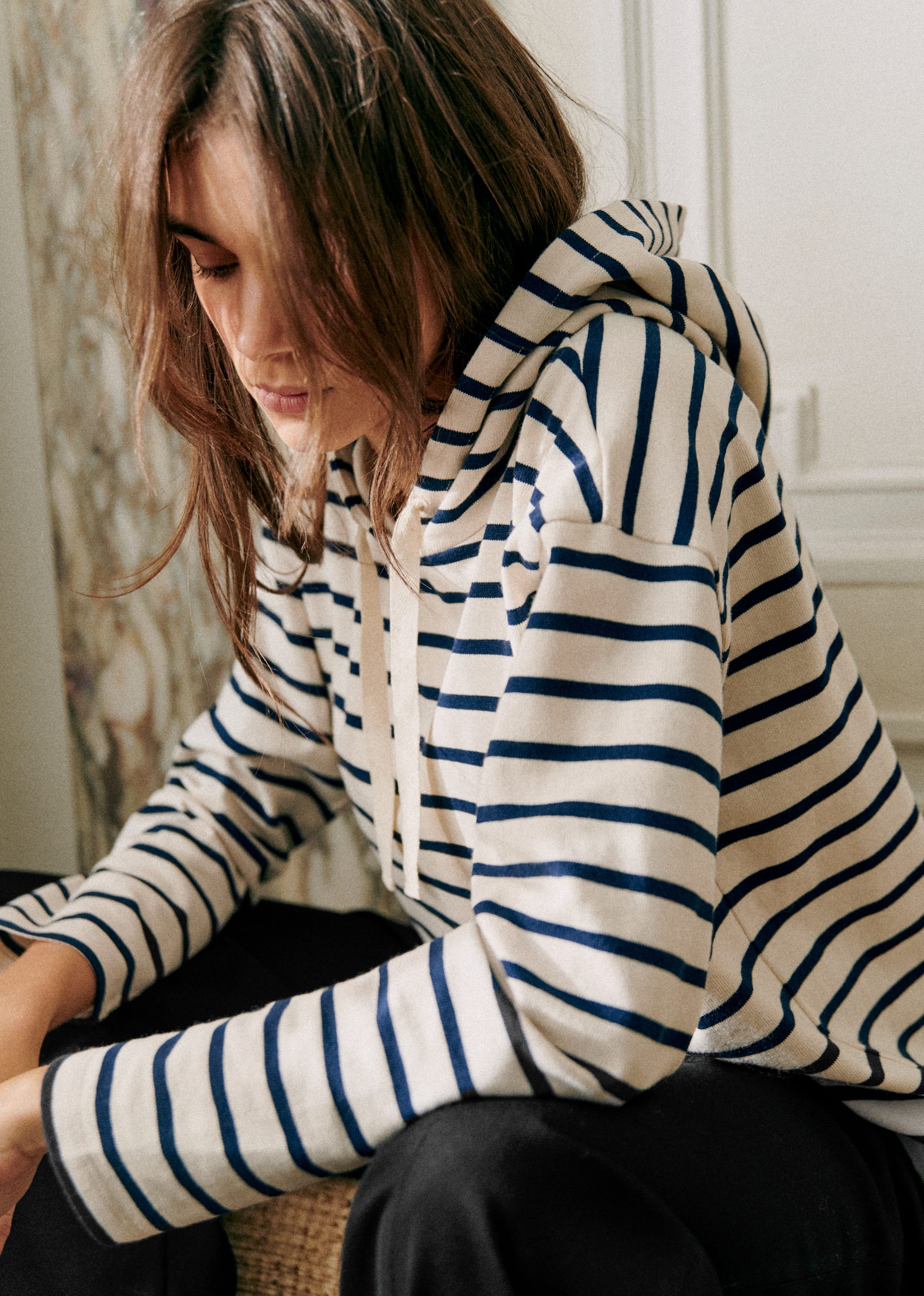 Sweat-Shirt Jonas - Ecru / Marine - E-SHOP/SWEATS & MARINIÈRES Sweats 5905742