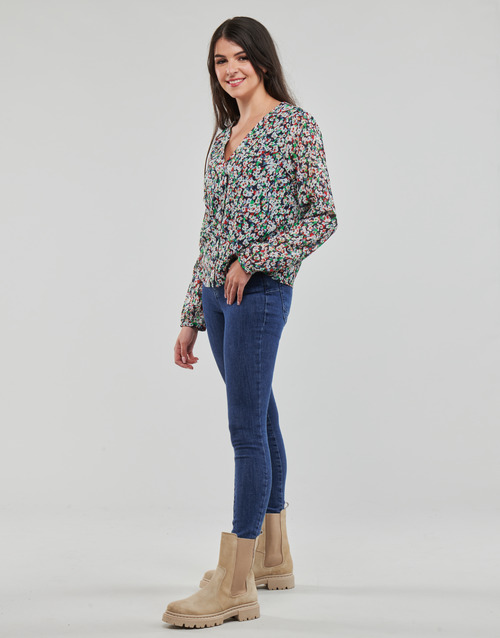 Only - ONLDANIELLE FR L/S V-NECK LUREX TOP PTM - Multicolore