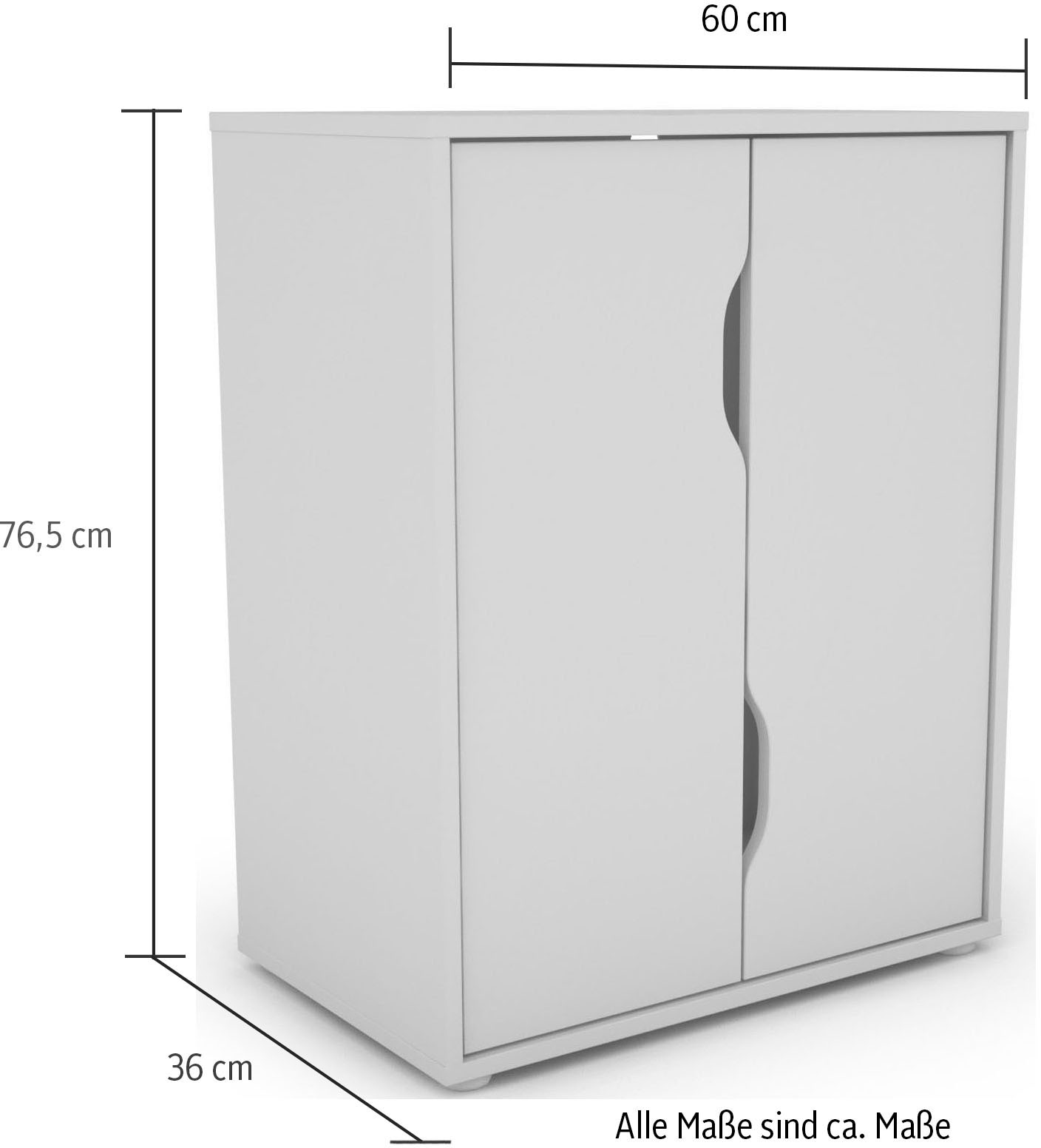 byLIVING Aktenschrank »Bern« Breite 60 cm, Kommode in modernem Design