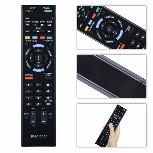 Udskiftning af fjernbetjening til RM-YD075 til Sony TV