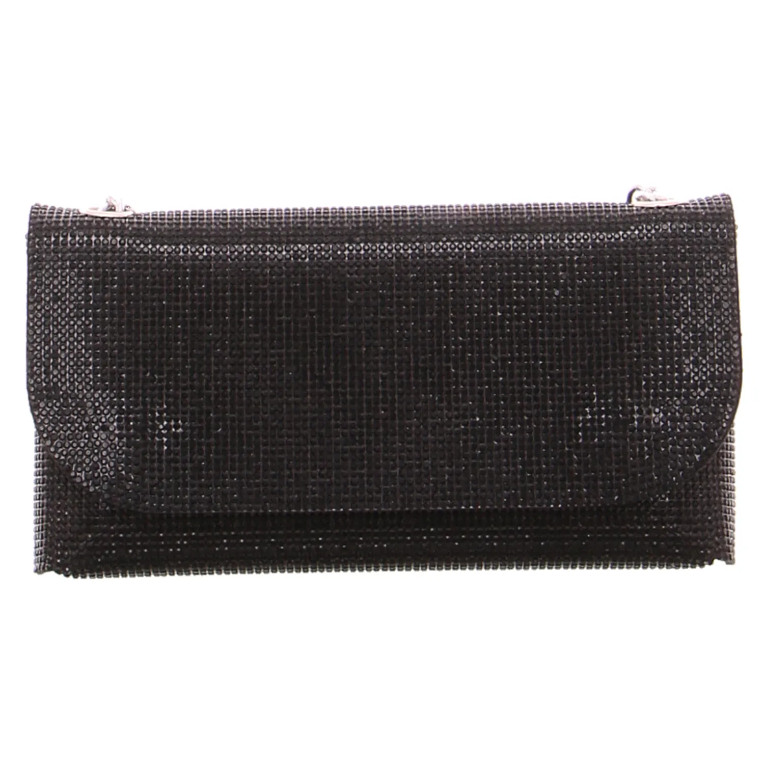 LA STRADA Clutch / Abendtasche Schwarz Textil