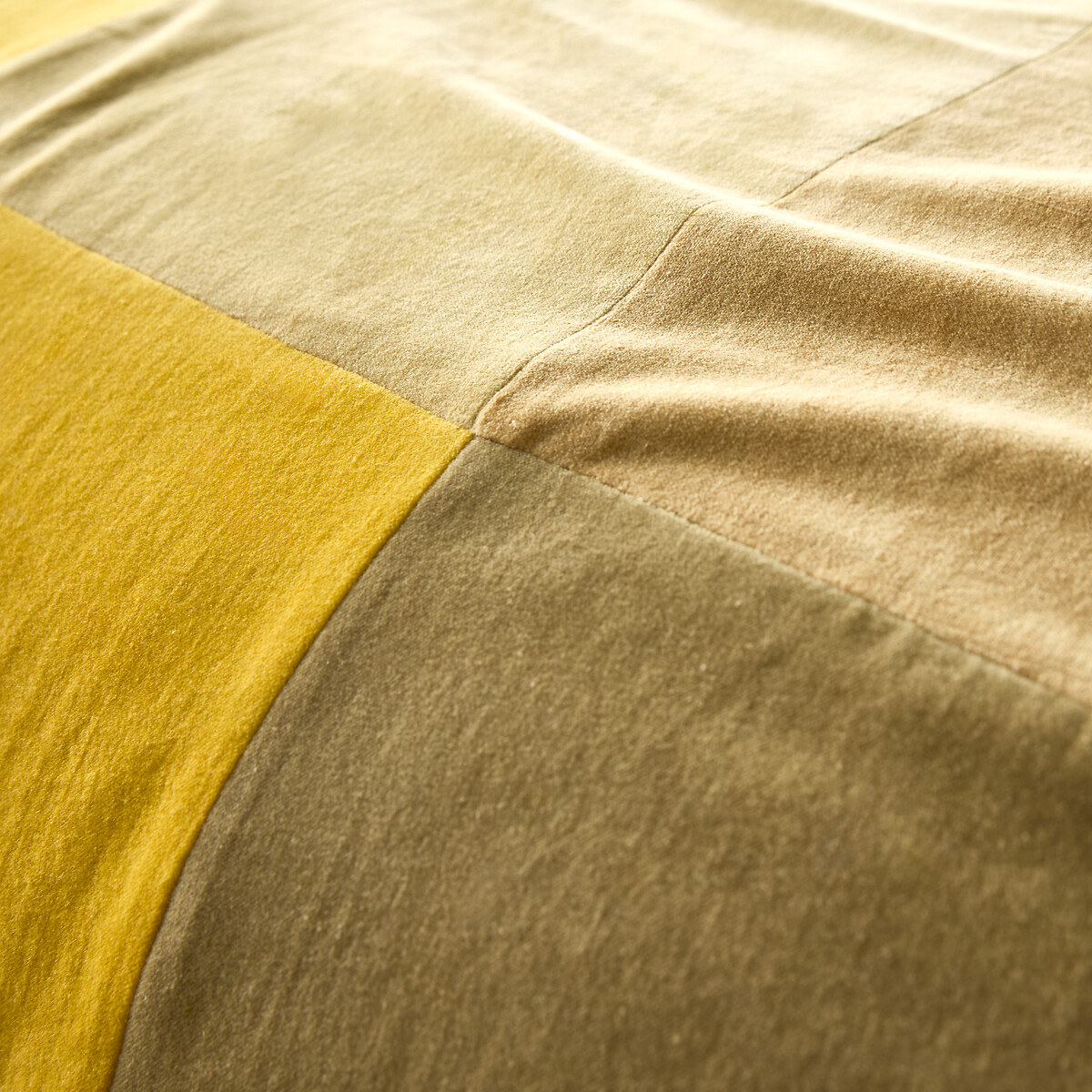 LA REDOUTE INTERIEURS<br>Colcha patchwork, veludo de algodão Tadeo