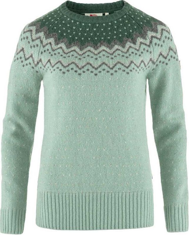 Trui - Gebreid - Groen - 100% Wol