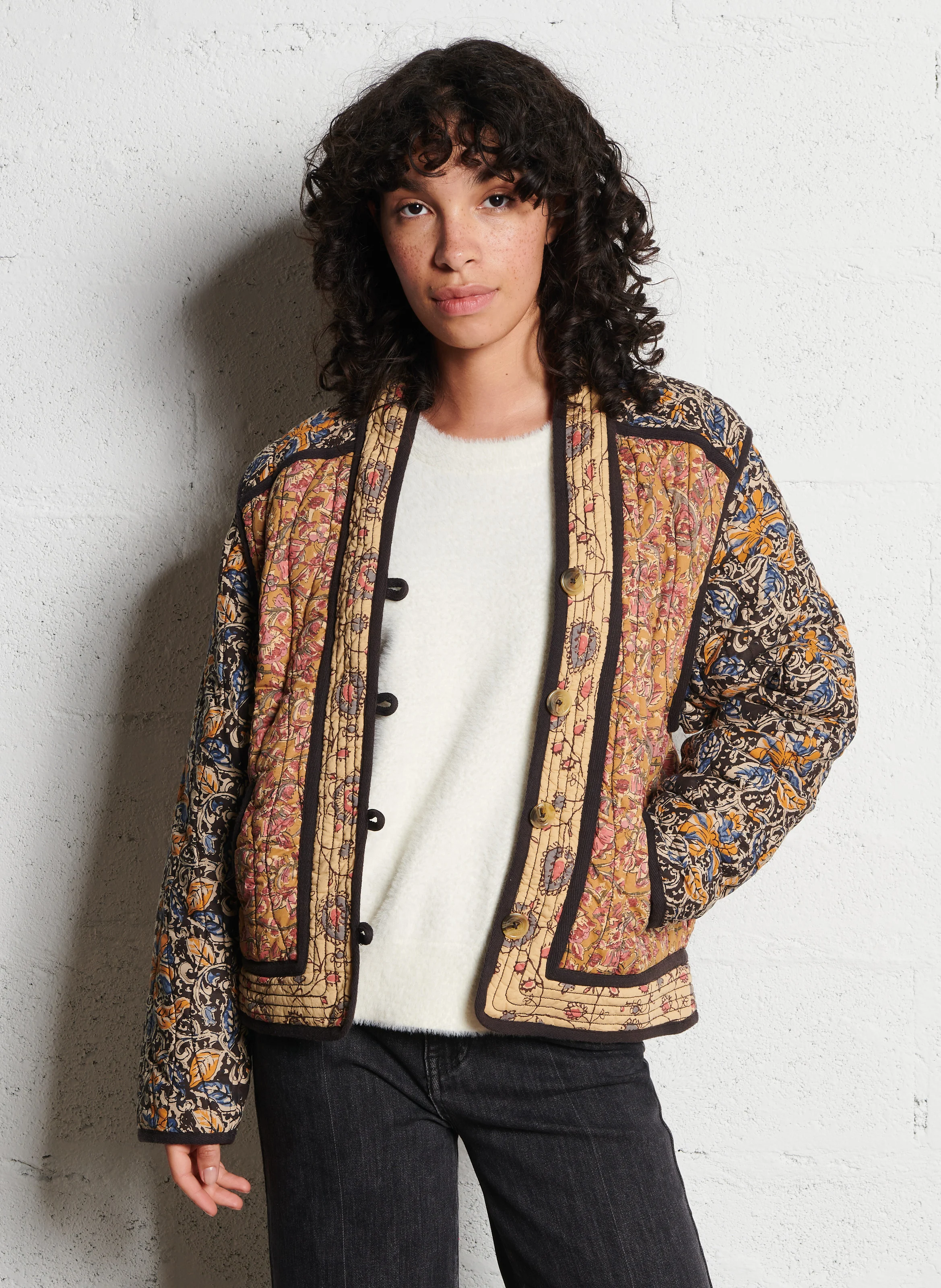 NELINA - Pull col rond | Multicolore