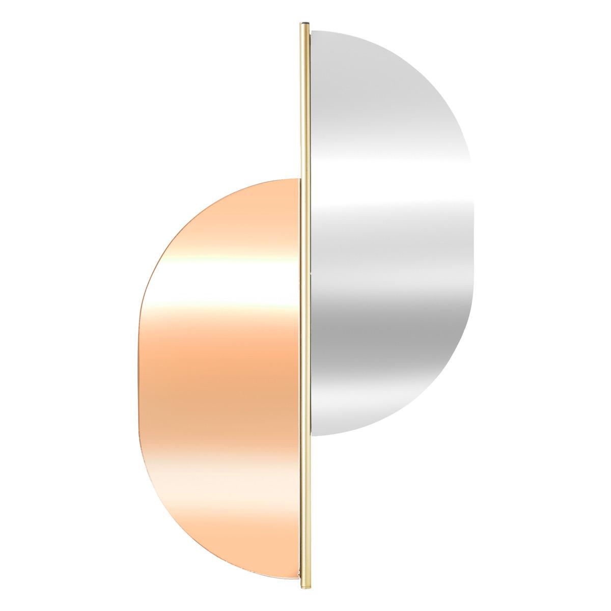 MIROIR METAL TEINTE COLINE D.43X72CM