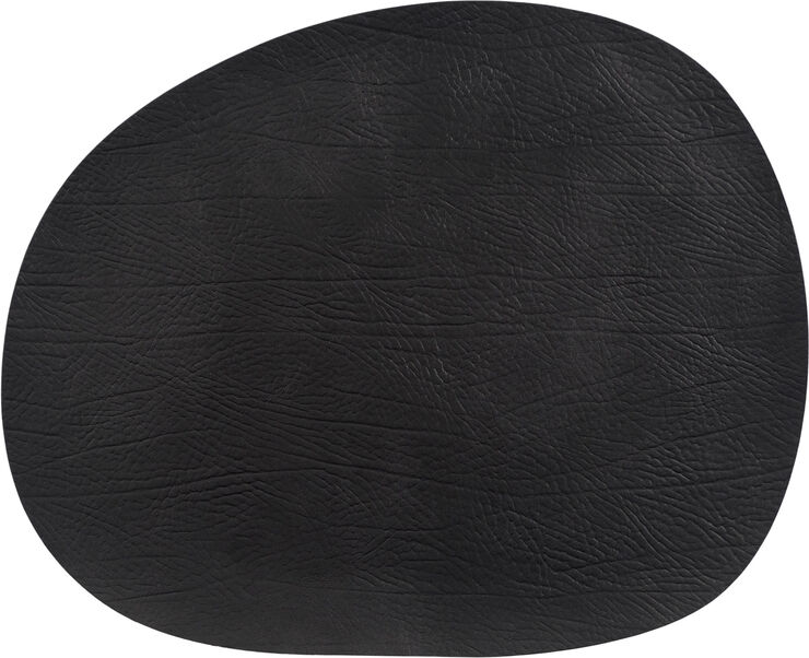 AIDA RAW Buffalo - dækkeserviet 95% genbrugslæder black 1 stk 41 Black