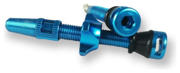 Paire de Valves Tubeless Ice Airflow 44mm Bleu