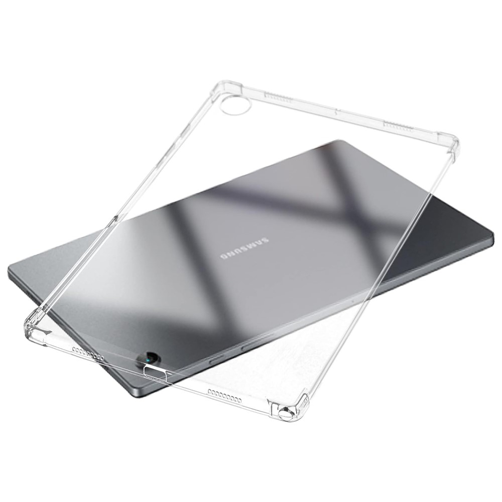 Samsung Galaxy Tab A9 Gummi Case Hülle Air Cushion Fallschutz   Display Schutzfolie - Transparent