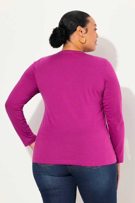 Shirt, Slim, Rundhalsausschnitt, Langarm