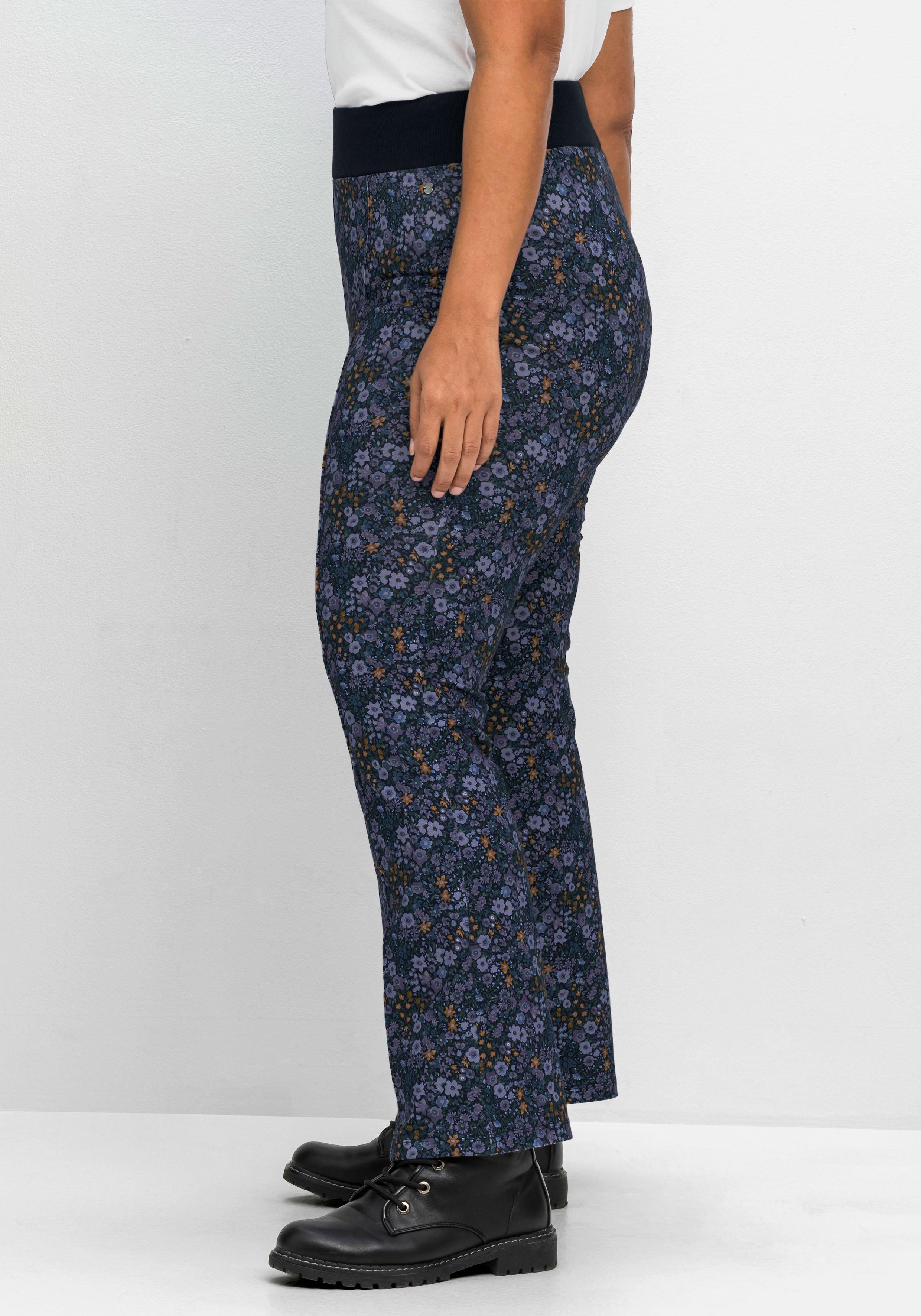 Leggings mit Blumendruck, in Bootcut-Form