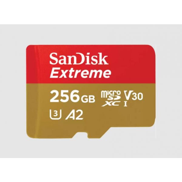 SanDisk 256GB Micro SDXC Extreme U3 V30 A2