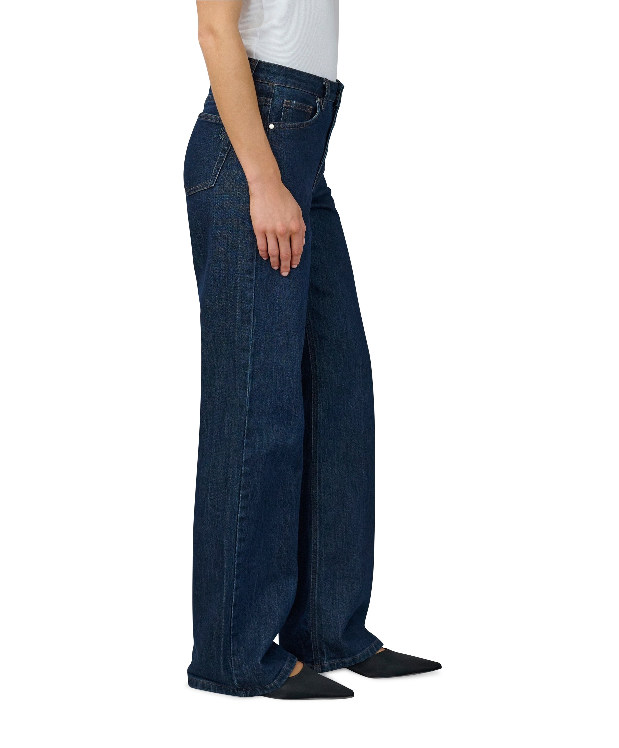My Essential Wardrobe 35 THE LOUIS 139 HIGH WIDE Y dames jeans blauw