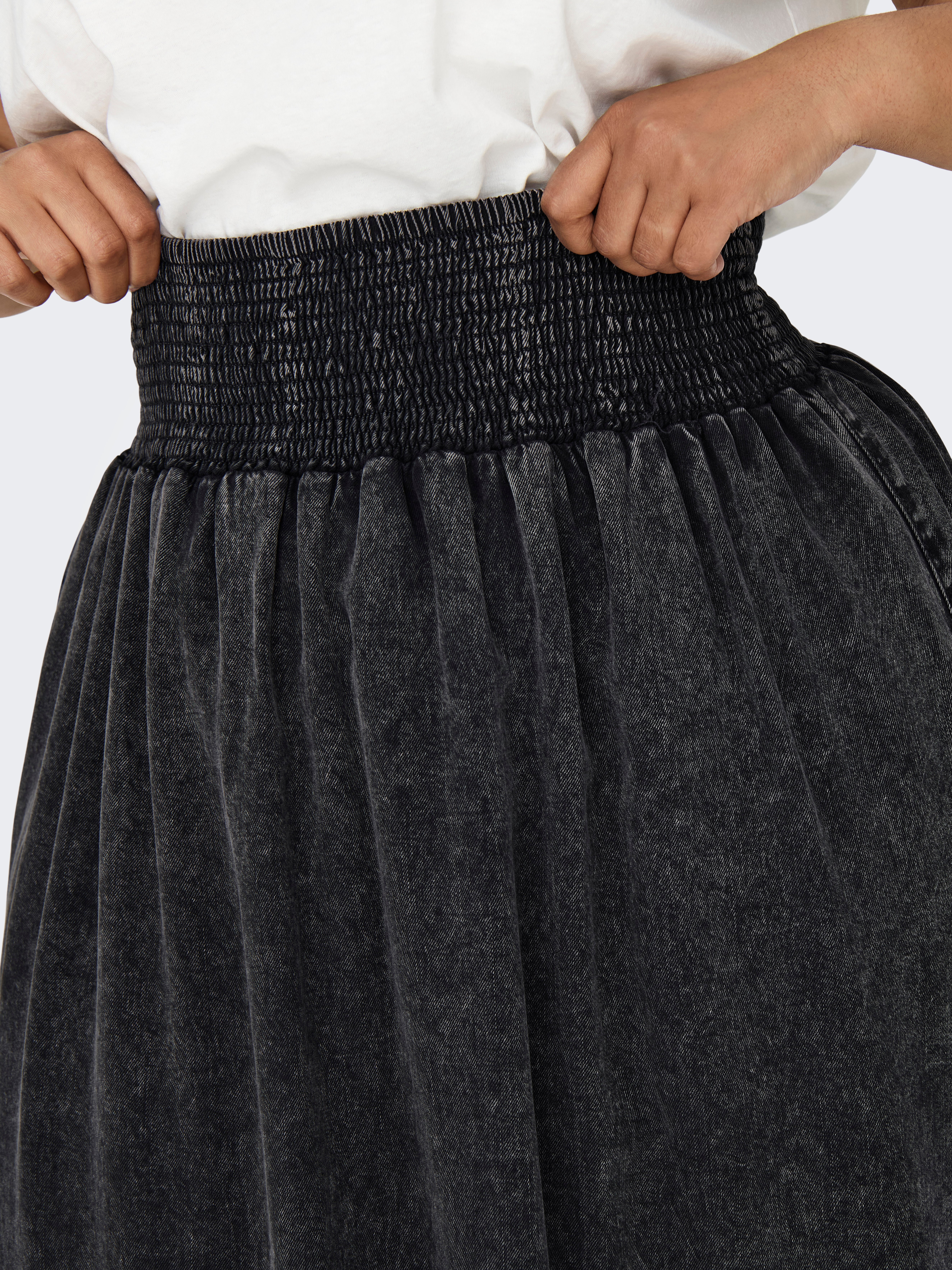 CARBAHA Jeansrock Washed Black