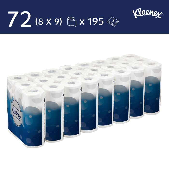 Kleenex 72st toiletpapier 8459 3-laags toiletpapier wit (8459)