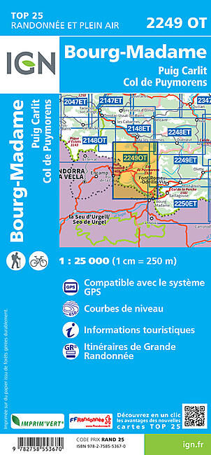 IGN - TOP 25 2249OT BOURG MADAME 1 25 000
