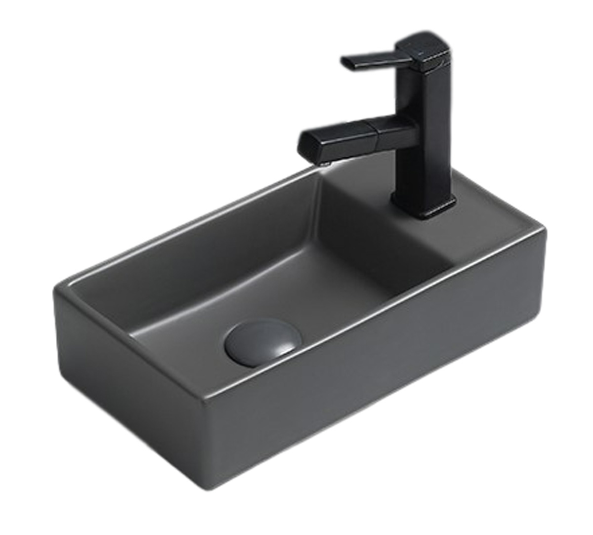 Lambini Designs Aigua fontein met kraangat grijs mat