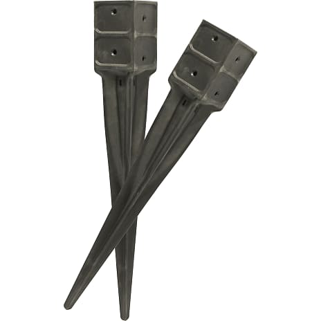 HORTUS stolpespyd plast 7,6 x 7,6 cm, L: 75 cm - sort