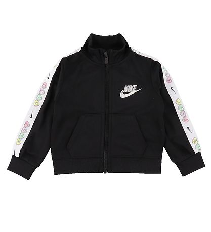 Nike Trainingsanzug - Cardigan/Hosen - Taping - Schwarz