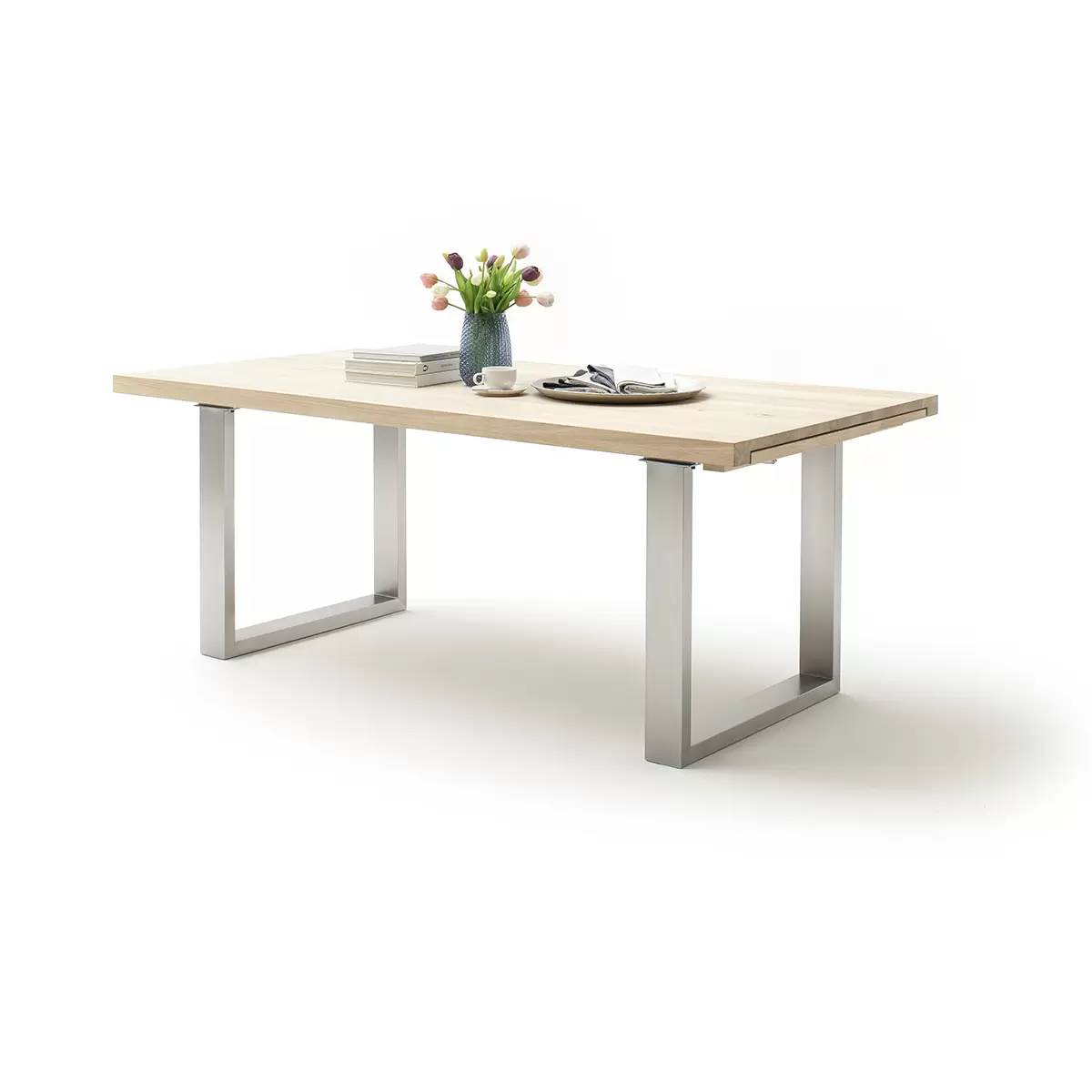 Esstisch Dayton 200 Eiche,silber