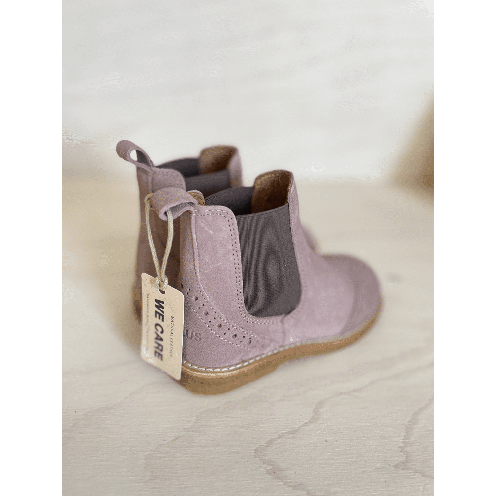 Angulus - Chelsea Boot Brogue Lace Pattern Elastic zonder rits